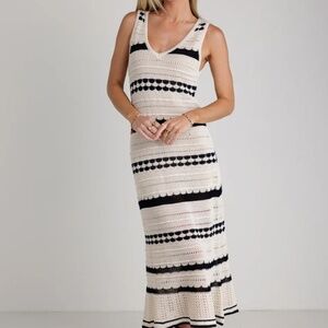 Joie Crochet Midi Dress